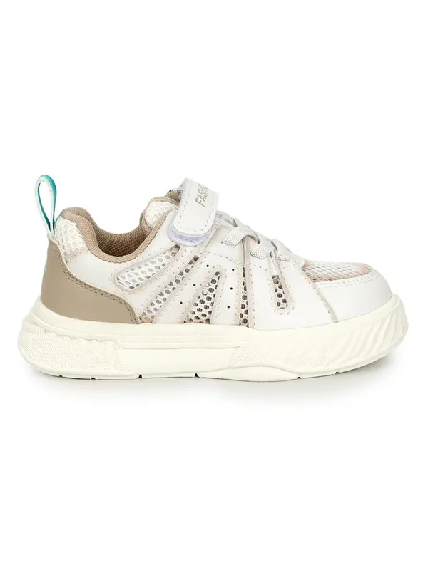 Brown_And_White_Lightweight_Casual__Sneaker__With_Comfortable_Cushioned_Sole_For_Kids