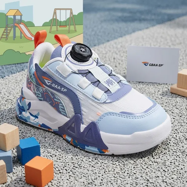 Blue_Lightweight_Casual_Kids_Sport_Sneakers_With_Comfortable_Cushioned_Sole_For_Boys