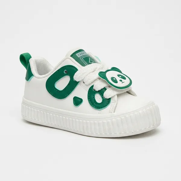 Green_And_White_Lightweight_Casual__Sneaker__With_Comfortable_Cushioned_Sole_For_Kids