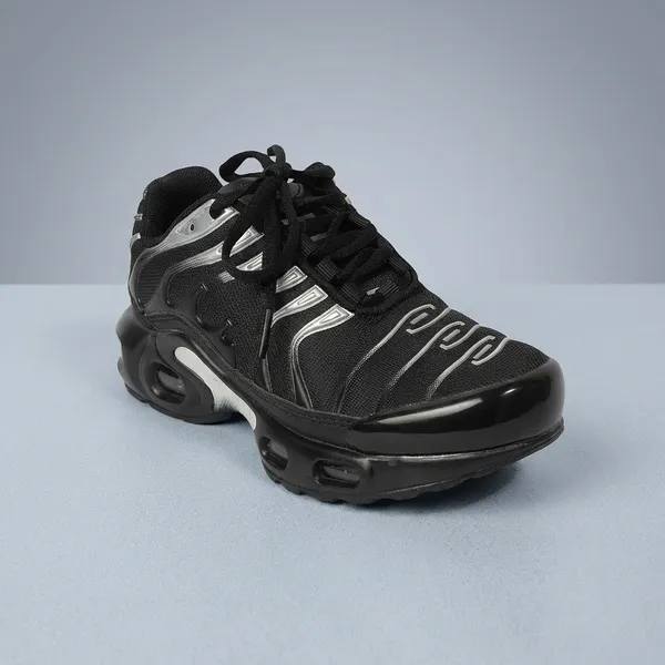 Black_Lightweight_Casual__Sneaker__With_Comfortable_Cushioned_Sole_For_Kids