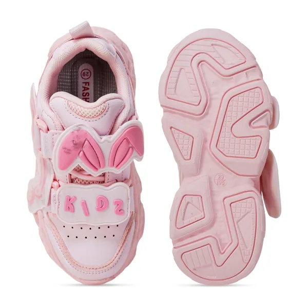 Pink_Lightweight_Casual_Sneaker_With_Comfortable_Cushioned_Sole_For_Girls