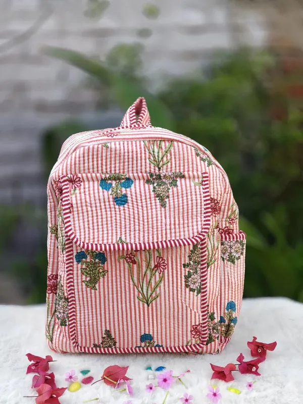 Peach_Cotton_Hand_Block_Quilted_Tote_Bag_And_Pink_Cotton_Hand_Block_Quilted_Tote_Bag_For_Women