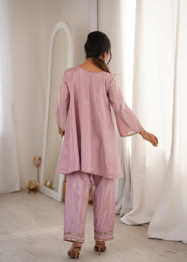 Readymade_Kurti_Pant_with_Batwa_Set