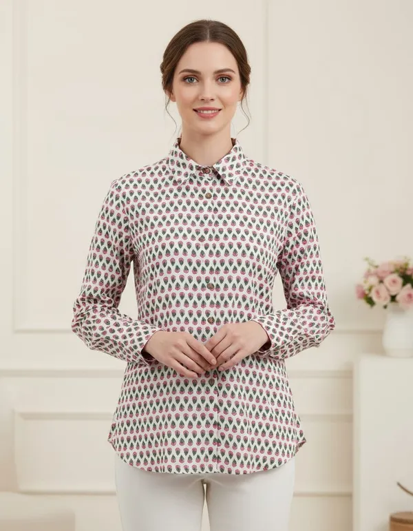 White_Cotton_Rajasthani_Traditional_Design_Shirt_For_Women