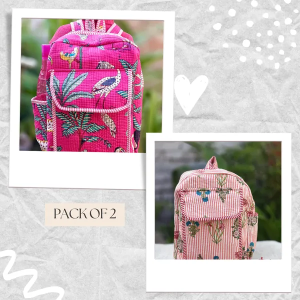 Peach_Cotton_Hand_Block_Quilted_Tote_Bag_And_Pink_Cotton_Hand_Block_Quilted_Tote_Bag_For_Women