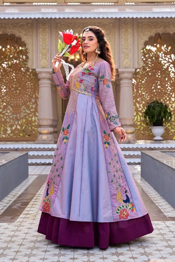 Lavender_Silk_Wedding_Collection_Lehenga_Choli_For_Women