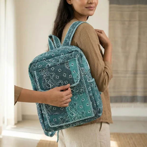 Sea_Green_Cotton_Hand_Block_Quilted_Tote_Bag_For_Women