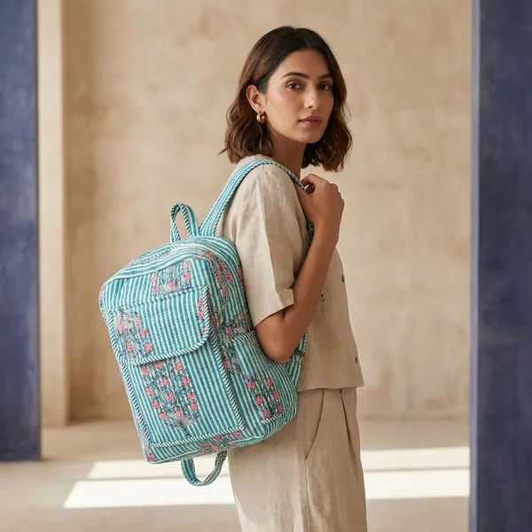 Sky_Blue_Cotton_Hand_Block_Quilted_Tote_Bag_For_Women