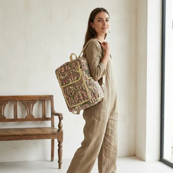 Yellow_Cotton_Hand_Block_Quilted_Tote_Bag_For_Women