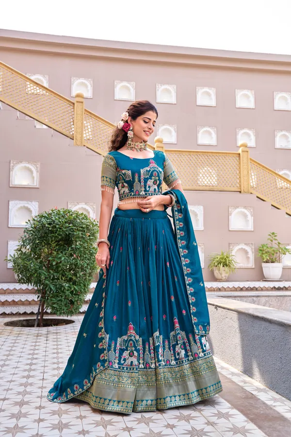Blue_Soft_Cotton_Lehenga_Choli_For_Women