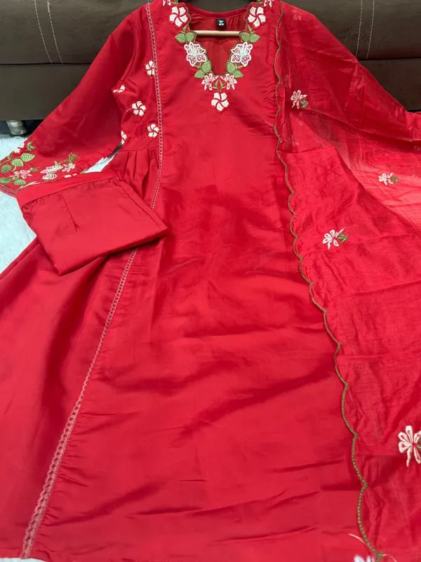 Pink_Chanderi_Silk_3_Piece_Set_For_Women