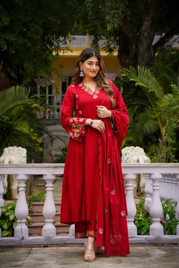Pink_Chanderi_Silk_3_Piece_Set_For_Women