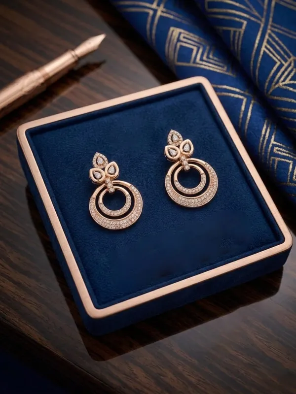 Rose_Gold_Brass_Premium_&_Fancy_Design_Earrings_For_Women_&_Girl