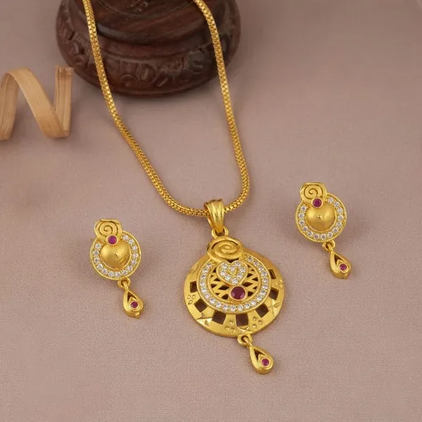 Gold_Brass_Premium_&_Fancy_Design_Pendant_Set_For_Women_&_Girl