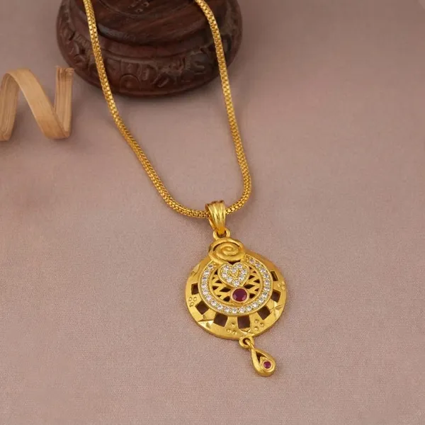 Gold_Brass_Premium_&_Fancy_Design_Pendant_Set_For_Women_&_Girl