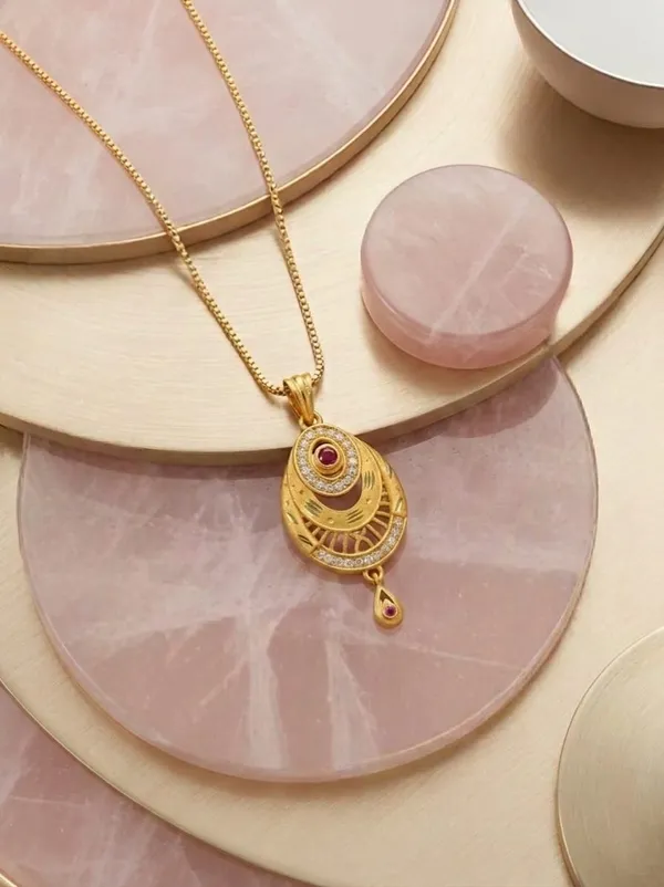 Gold_Brass_Premium_&_Fancy_Design_Pendant_Set_For_Women_&_Girl