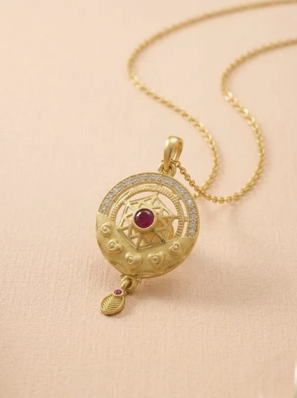 Gold_Brass_Premium_&_Fancy_Design_Pendant_Set_For_Women_&_Girl