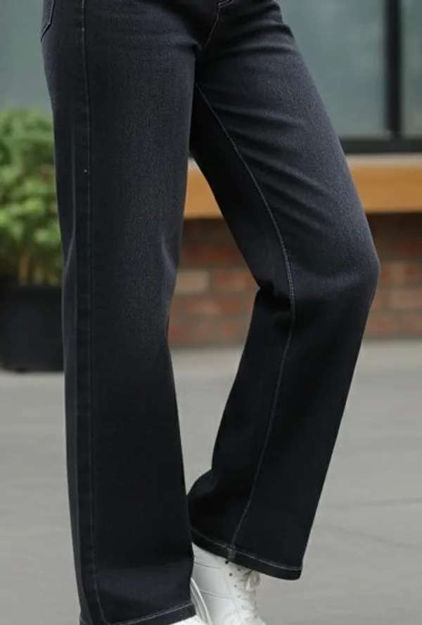 Grey_Denim_Noir_Straight_Leg_Jeans_For_Women
