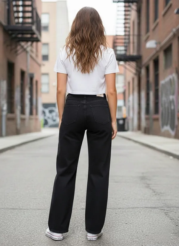 Black_Denim_High_Rise_Relaxed_Straight_Leg_Distressed_Jeans_For_Women