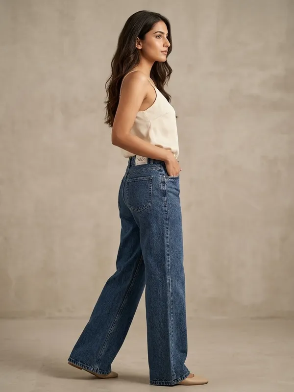 Women_High-Rise_Wide_Leg_Non-Stretch_Jeans_Dark_Blue_Wash