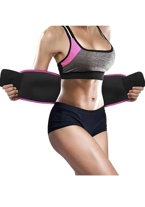 24K_Gold_Electric_Facial_Massage_Roller_And_Adjustable_Waist_Trimmer_Belt_Pack_Of_2