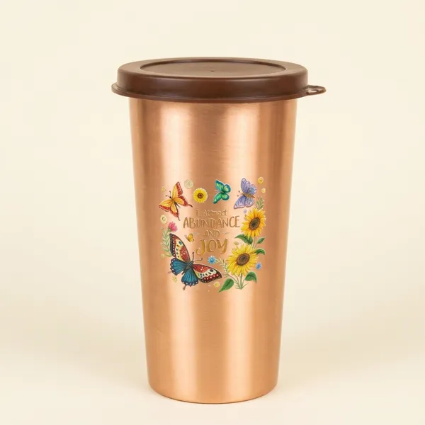 900Ml_||_500_Ml_|_The_Copper_Bloom__And__Butterfly_Collection__Floral_Bottle__And__Sunflower_Tumbler_Set_Pack_Of_2