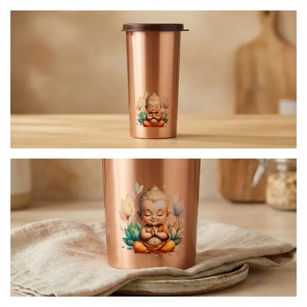 500_Ml_|_Copper_Travel_Tumbler_With_Meditating_Buddha_Design