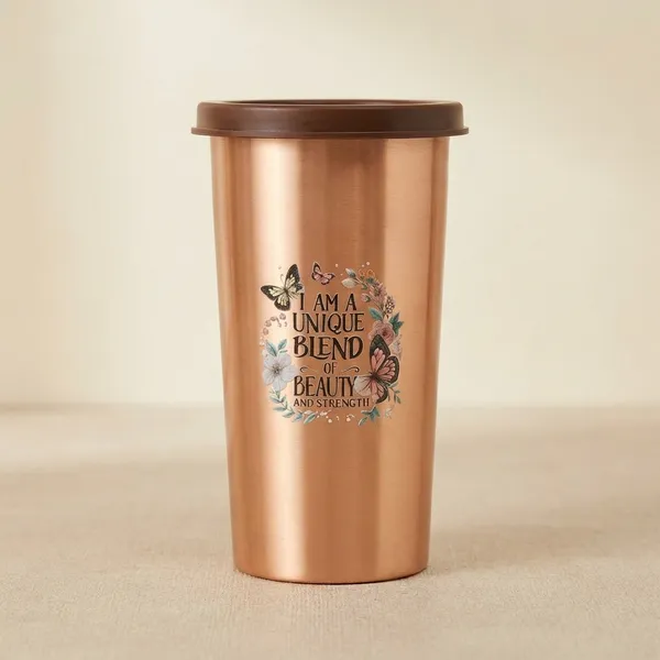 500_Ml_||_900Ml_|_Pure_Copper_Butterfly_Tumbler_And_Motivational_Copper_Bottle_Set_Pack_Of_2