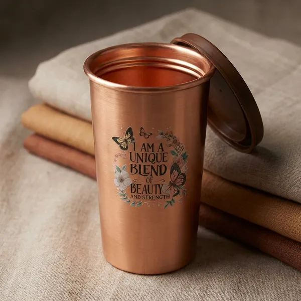 500_Ml_||_900Ml_|_Pure_Copper_Butterfly_Tumbler_And_Motivational_Copper_Bottle_Set_Pack_Of_2