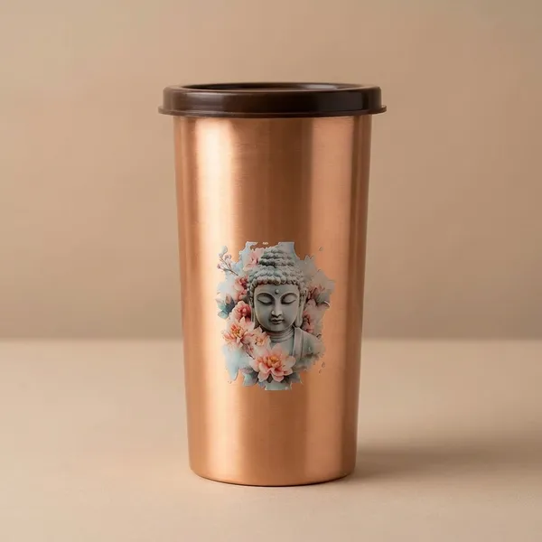 500_Ml_|_Copper_Travel_Tumbler_With_Buddha_Design