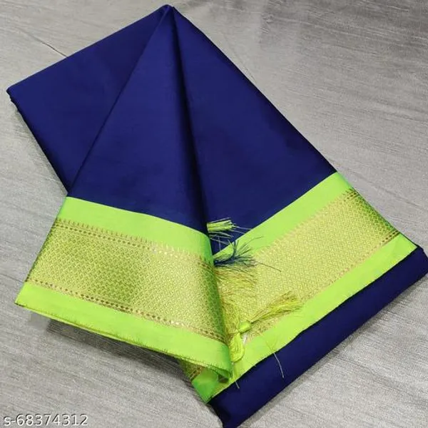 Blue_Cotton_Silk_Traditional_Saree_With_Running_Blouse_For_Women