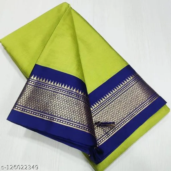 Lemon_Cotton_Silk_Traditional_Saree_With_Running_Blouse_For_Women