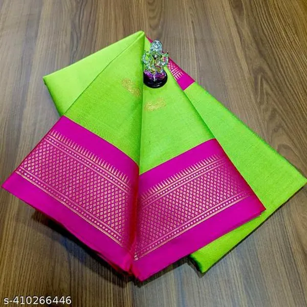 Green_Cotton_Silk_Traditional_Saree_With_Running_Blouse_For_Women