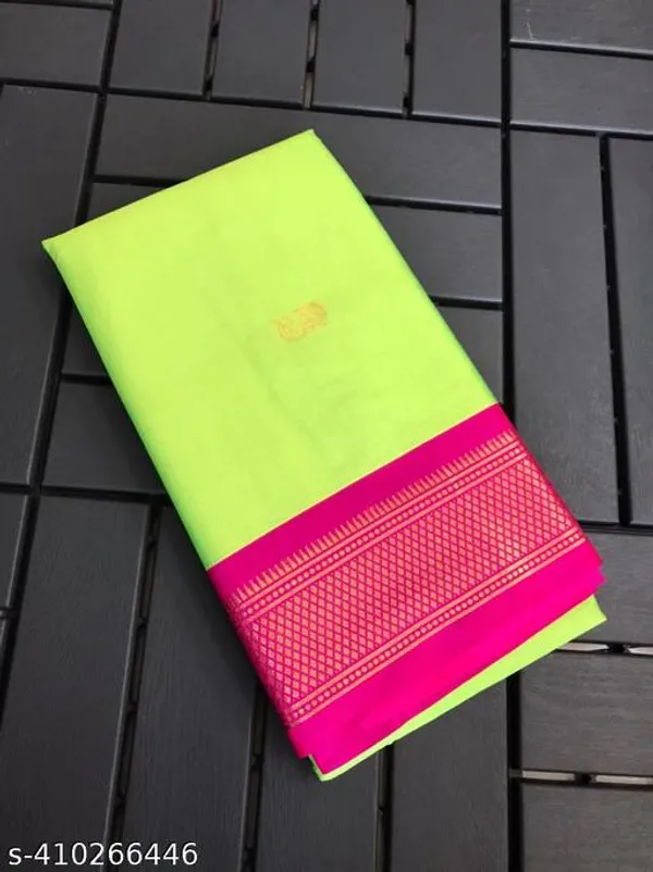 Green_Cotton_Silk_Traditional_Saree_With_Running_Blouse_For_Women