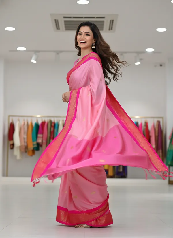 Light_Pink_Cotton_Silk_Traditional_Saree_With_Running_Blouse_For_Women