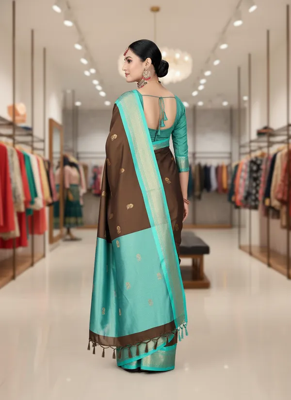 Brown_Cotton_Silk_Traditional_Saree_With_Running_Blouse_For_Women