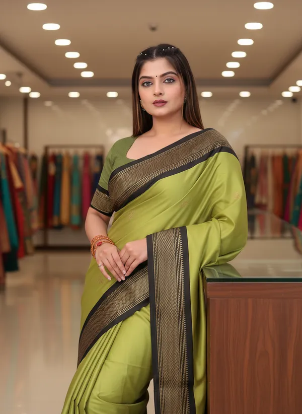 Pista_Green_Cotton_Silk_Traditional_Saree_With_Running_Blouse_For_Women