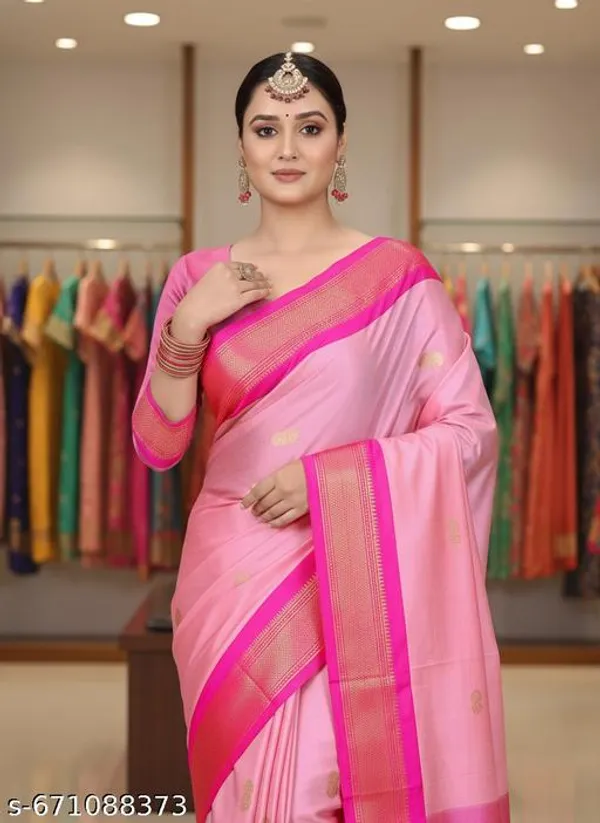Pink_Cotton_Silk_Traditional_Saree_With_Running_Blouse_For_Women