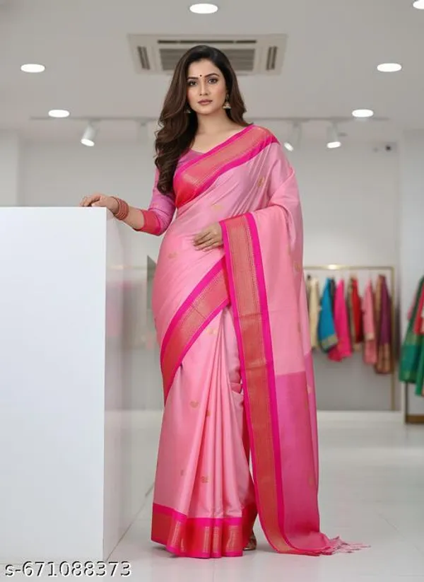 Pink_Cotton_Silk_Traditional_Saree_With_Running_Blouse_For_Women