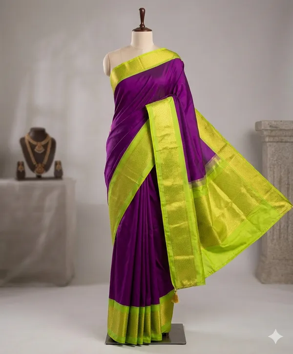 Purple_Cotton_Silk_Traditional_Saree_With_Running_Blouse_For_Women