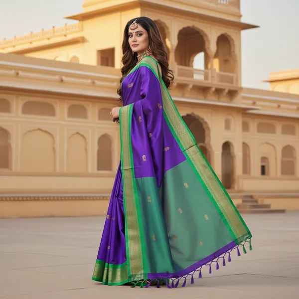 Purple_Cotton_Silk_Traditional_Saree_With_Running_Blouse_For_Women