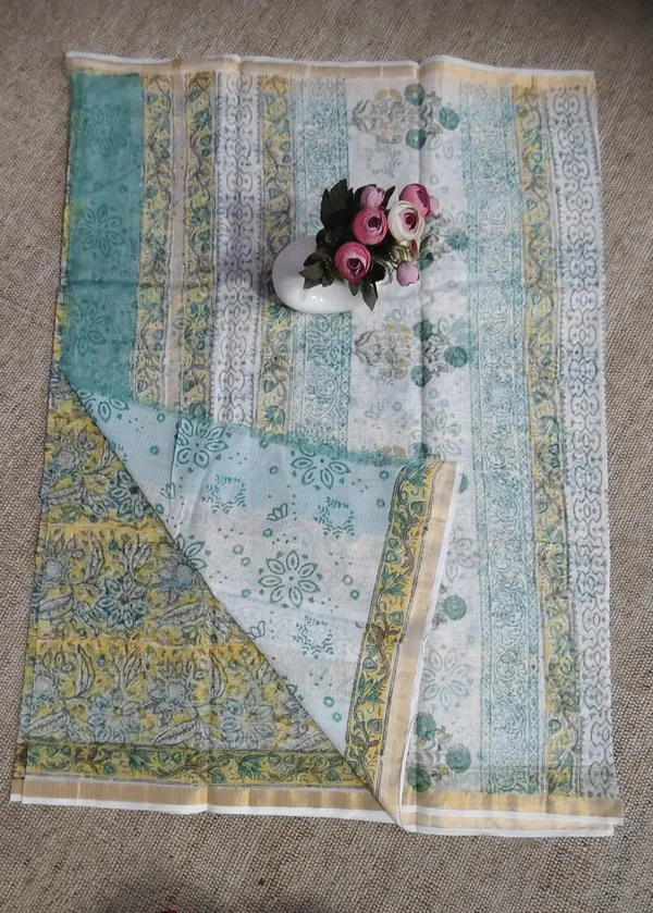 Handblock_Print_Kota_Doriya_Saree_With_Blouse