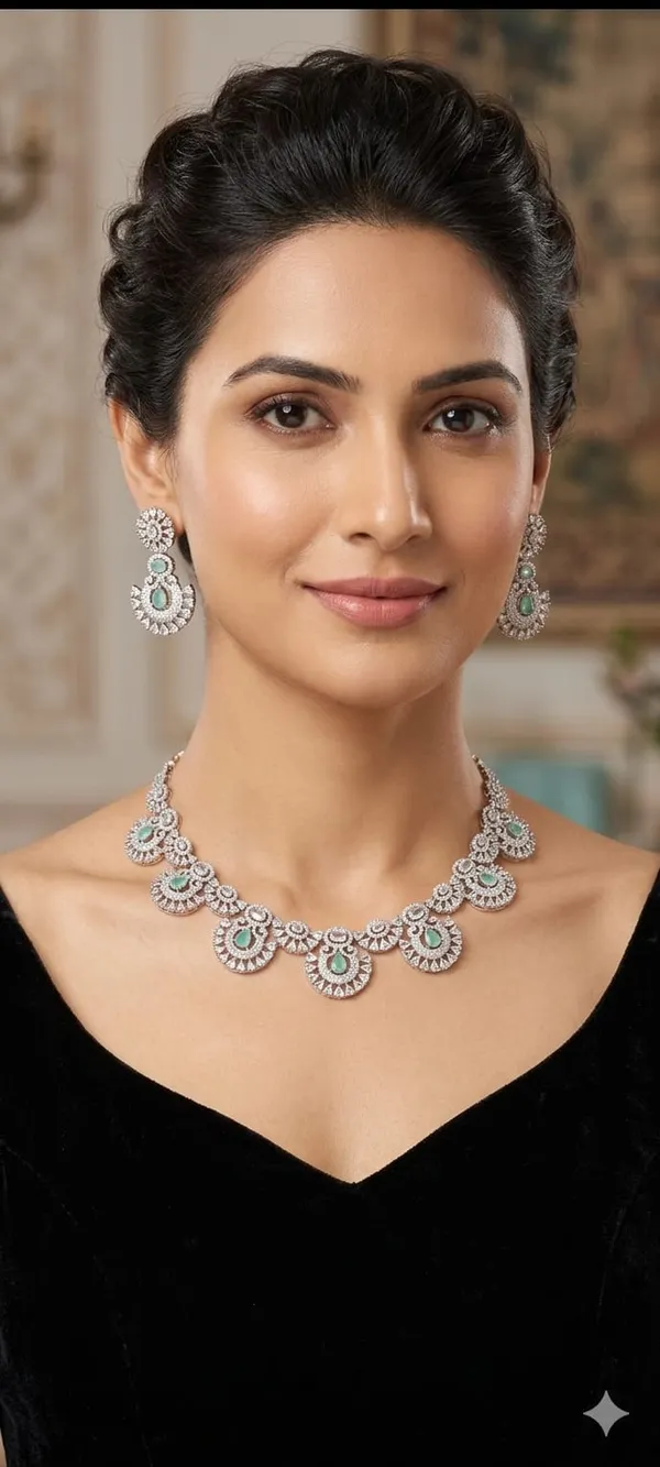 Elegant_Turquoise_Ad_Studded_Bridal_Necklace_Set