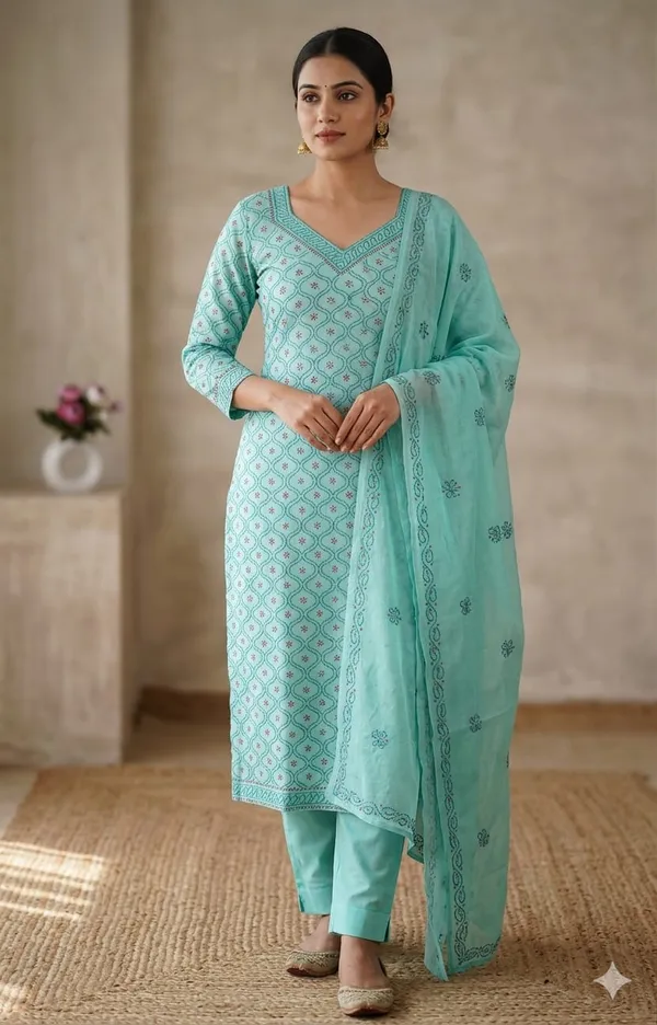 Ocean_Blue_Chikankari_Unstitched_Suit_With_Dupatta