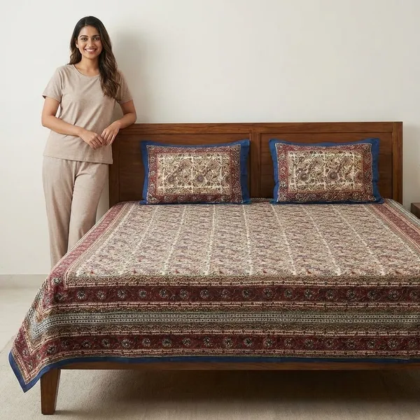 Ethnic_Jaipuri_Print_Double_Bedsheet_Set_With_2_Pillow_Covers