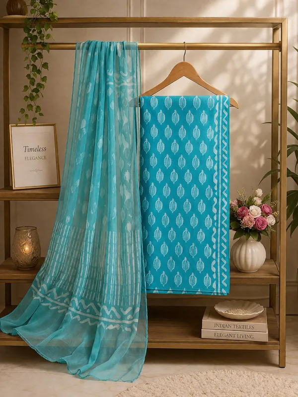 Aqua_Gulmohar_Unstitched__Suit_Material_with_Chiffon_Dupatta_
