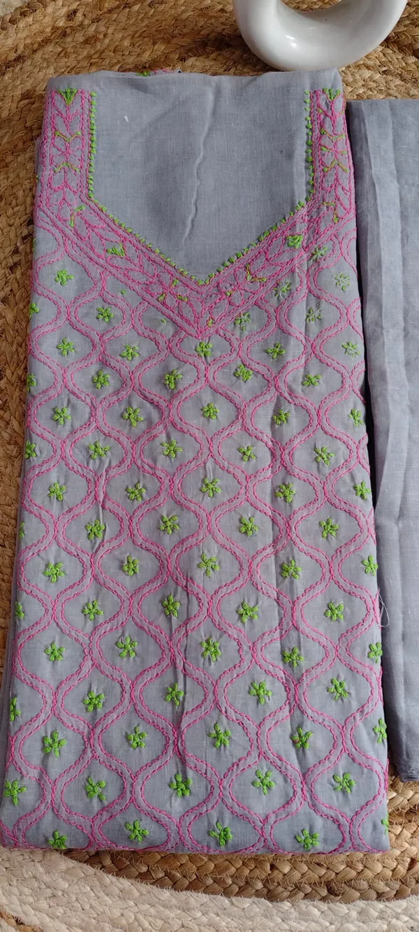 Elegant_Soft_Grey_Chikankari_Full_Jaal_Work_Unstitched_Suit_Material_With_Cotton_Dupatta