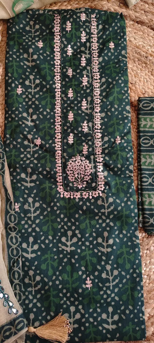 Forest_Green_Embroidered_Cotton_Unstitched_Suit_Material_with_Duoatta