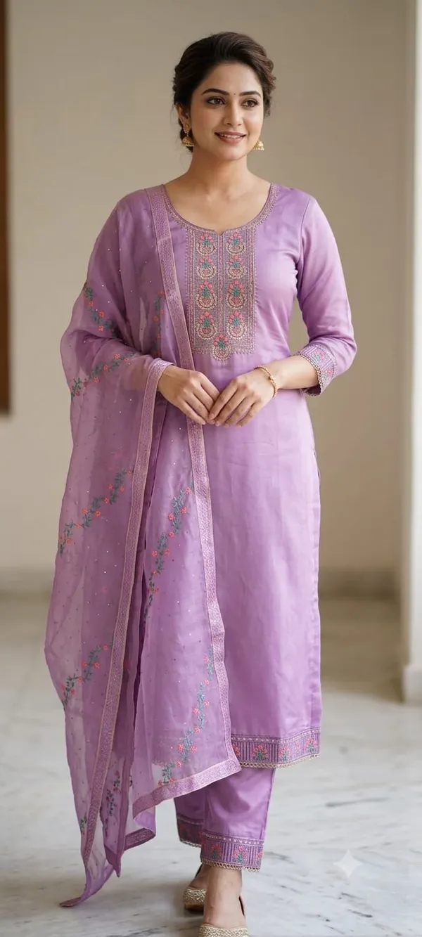 Lavender__Unstitched_Suit_Material_with_Embroidered_dupatta