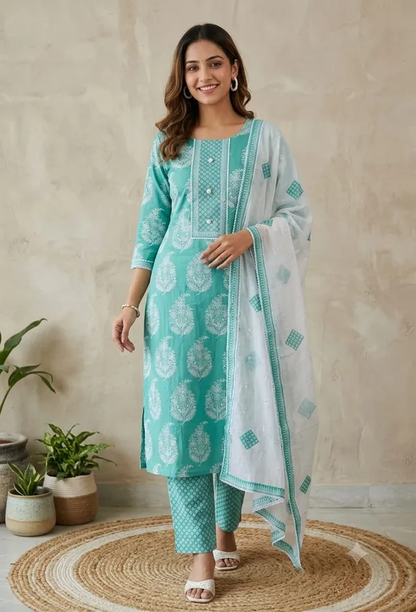 Mint_Breeze_Cotton_Suit_with_Doriya_Dupatta